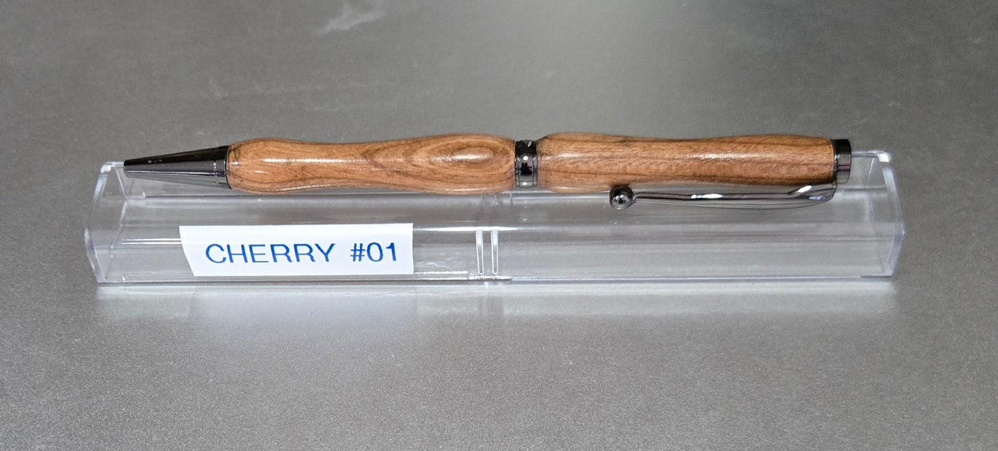 Cherry Wood Slim Line Twist Pen