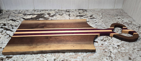 Charcuterie Board With Heart Shaped Handle