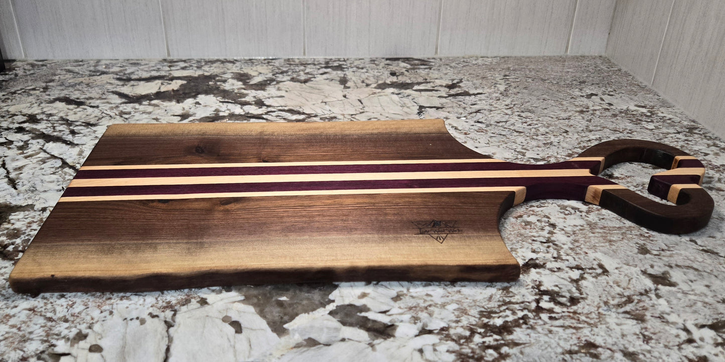 Charcuterie Board With Heart Shaped Handle