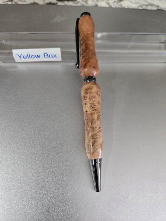 Yellow Box Slim Line Twist Pen