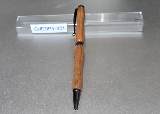 Cherry Wood Slim Line Twist Pen