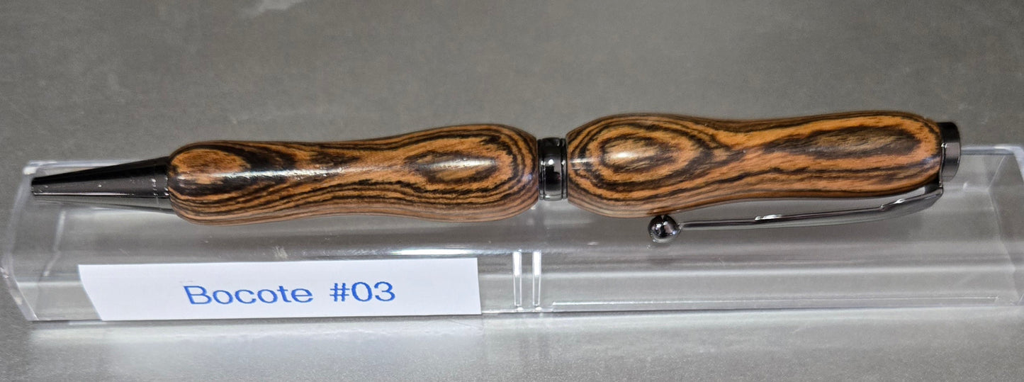 Bocote Wood Slim Line Twist Pen