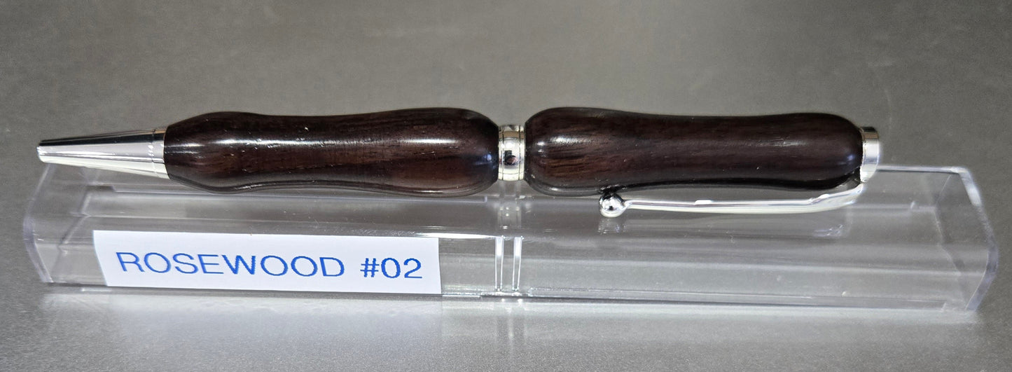 Rose Wood Slim Line Twist Pen