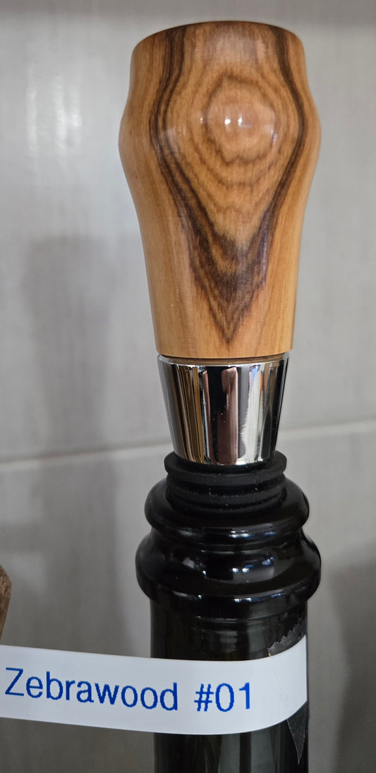 Zebra Wood Wine/Bottle Stopper