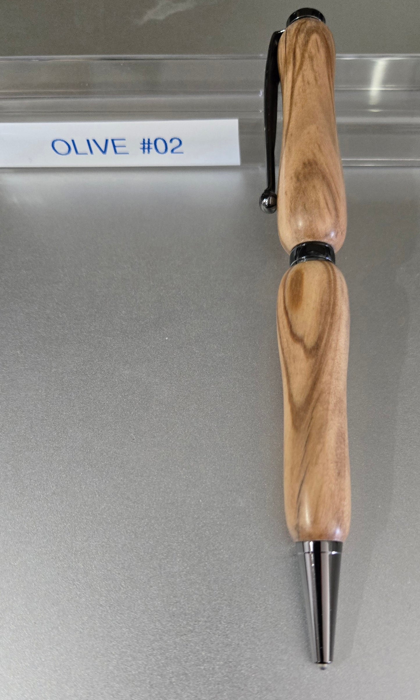 Olive Wood Slim Line Twist Pen