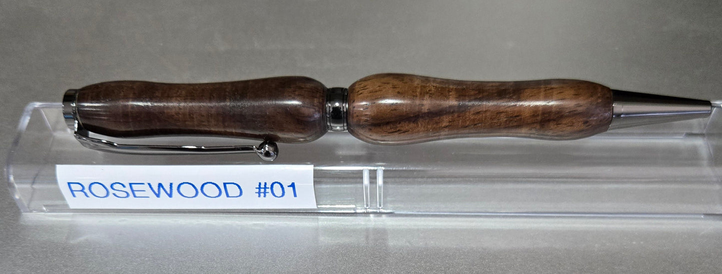Rose Wood Slim Line Twist Pen