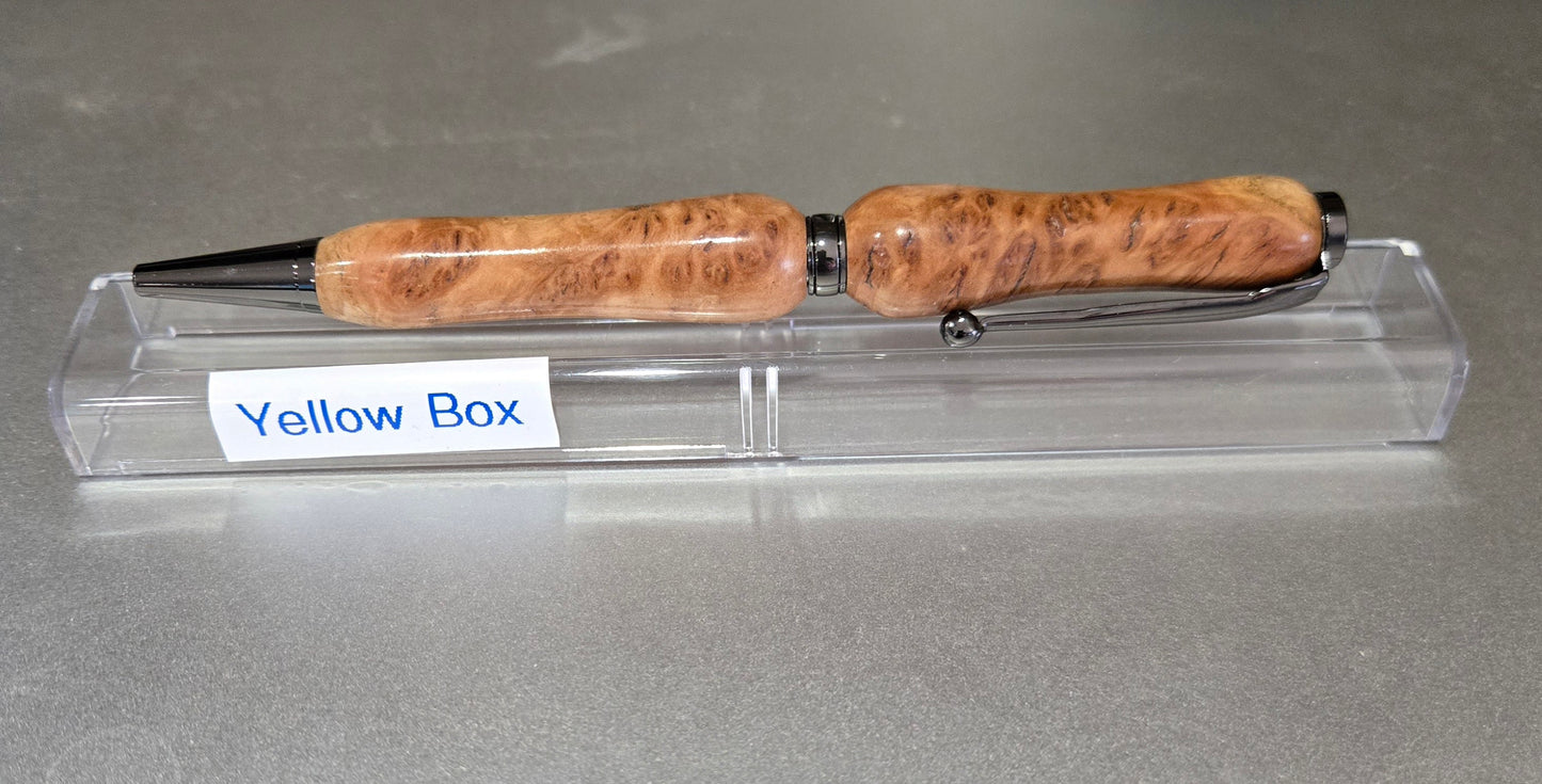 Yellow Box Slim Line Twist Pen